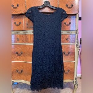 Elegant Black Lace Dress